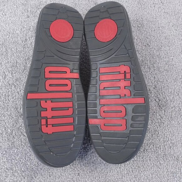 Fitflop Loafers Mens 11 Slip On Shoes Blue Suede Comfort Shoe Casual - Picture 2 of 10